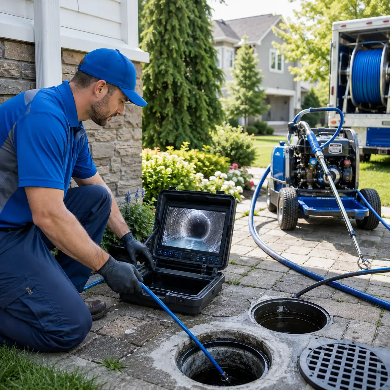 Outdoor drain cleaning professionals serving West Babylon, NY